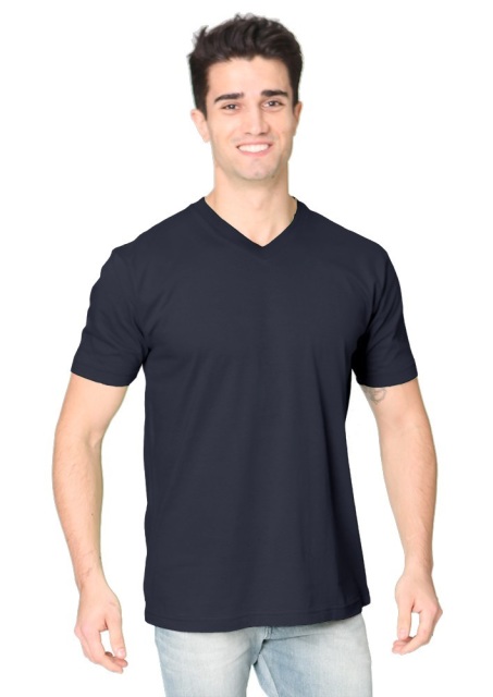 Organic Cotton V-Neck Tee Shirt For Men - Organic Clothing Made In USA